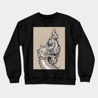 King Naga  art,digital art,digital painting ,thai art,digital file,creative art Crewneck Sweatshirt